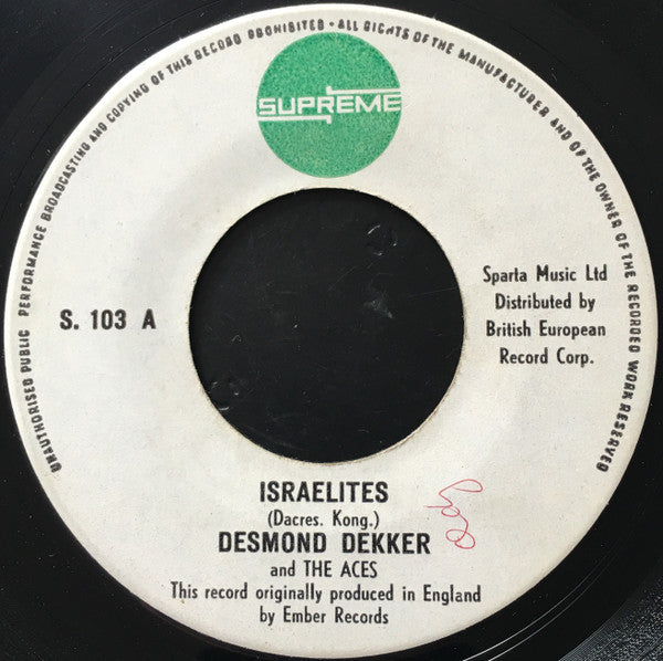 Desmond Dekker & The Aces - Israelites - The Funkadoobian