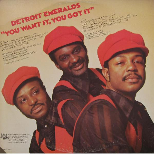Detroit Emeralds - You Want It You Got It - The Funkadoobian