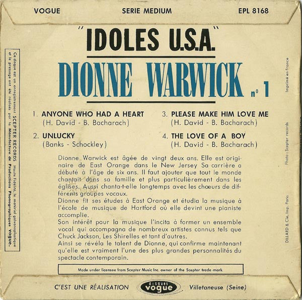 Dionne Warwick - Anyone Who Had A Heart - The Funkadoobian