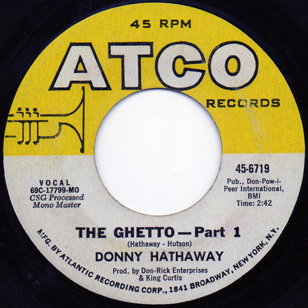 Donny Hathaway - The Ghetto - The Funkadoobian