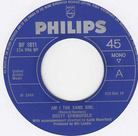 Dusty Springfield - Am I The Same Girl - The Funkadoobian