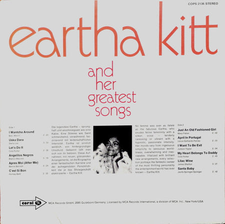 Eartha Kitt - And Her Greatest Songs - The Funkadoobian