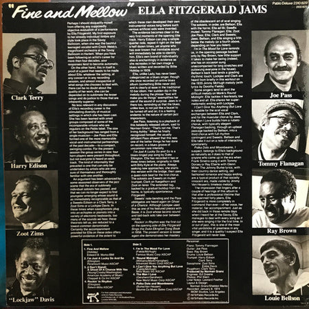 Ella Fitzgerald Jams With Tommy Flanagan Eddie Lockjaw Davis Louis Bellson Clark Terry Zoot Sims Joe Pass Ray Brown Harry Edison - Fine And Mellow - The Funkadoobian