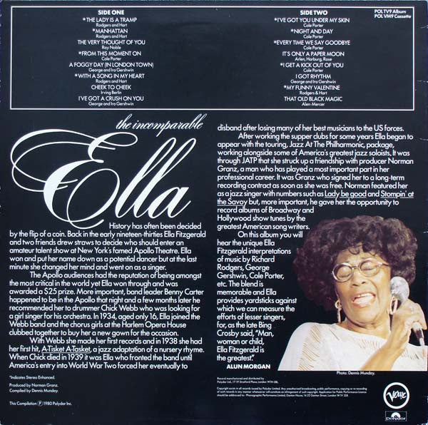 Ella Fitzgerald - The Incomparable Ella - The Funkadoobian