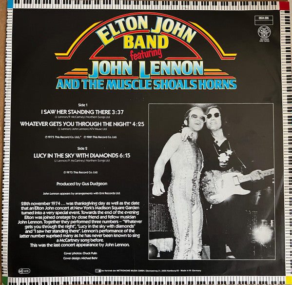 Elton John Band Featuring John Lennon And Muscle Shoals Horns - I Saw Her Standing There - The Funkadoobian