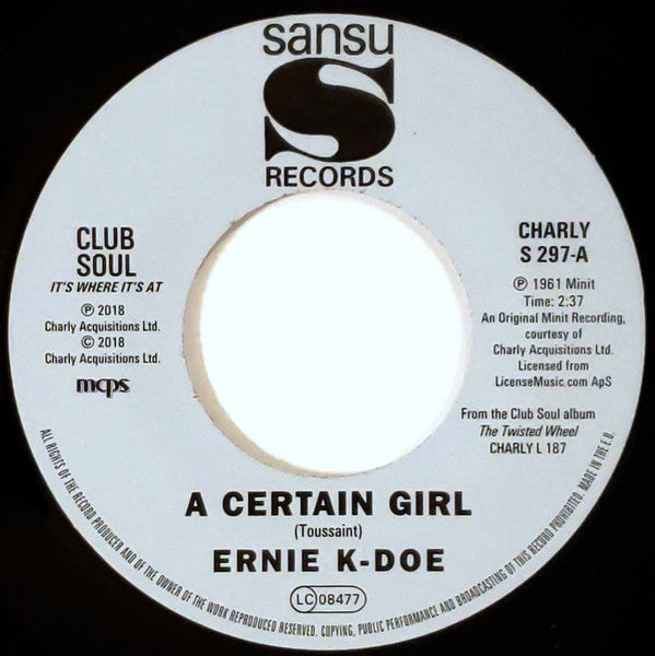 Ernie K-Doe - A Certain Girl