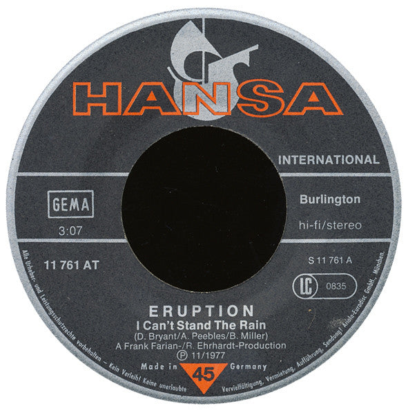 Eruption (4) Featuring Precious Wilson - I Can't Stand The Rain - The Funkadoobian