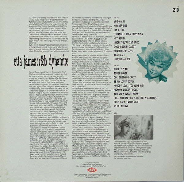 Etta James - R & B Dynamite - The Funkadoobian