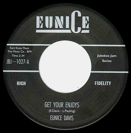 Eunice Davis - Get Your Enjoys / Go To Work Pretty Daddy - The Funkadoobian