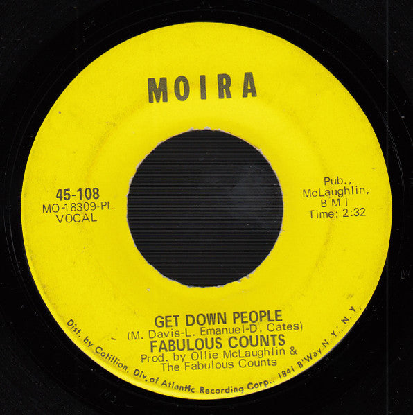 The Fabulous Counts - Get Down People / Lunar Funk - The Funkadoobian