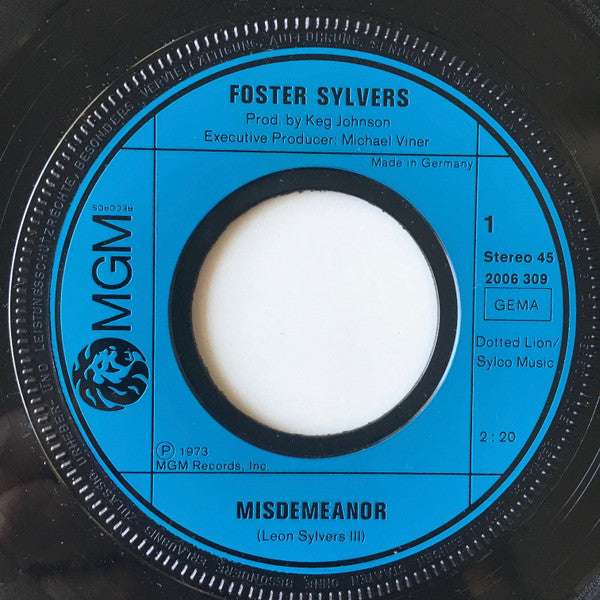 Foster Sylvers / The Sylvers - Misdemeanor / So Close