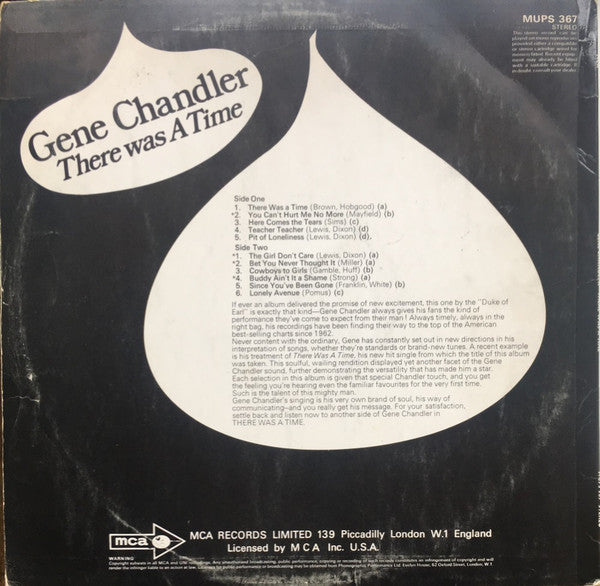 Gene Chandler - There Was A Time - The Funkadoobian