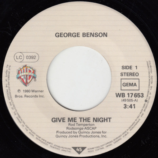 George Benson - Give Me The Night