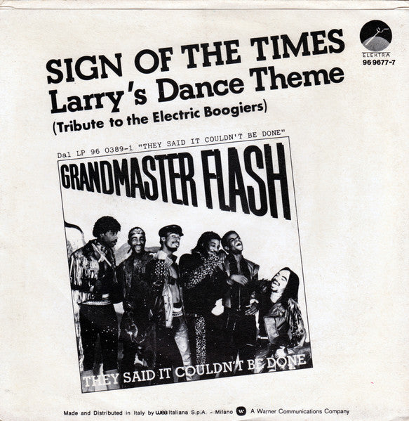 Grandmaster Flash - Sign Of The Times