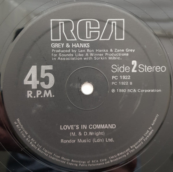 Grey And Hanks - Now I'm Fine / Love's In Command - The Funkadoobian