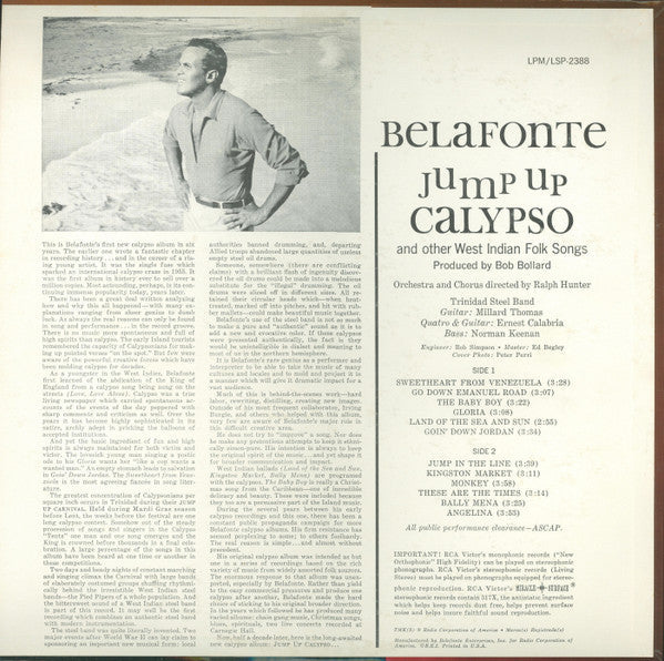 Harry Belafonte - Jump Up Calypso - The Funkadoobian