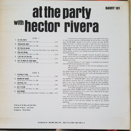 Hector Rivera - At The Party With Hector Rivera - The Funkadoobian