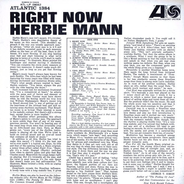 Herbie Mann - Right Now - The Funkadoobian