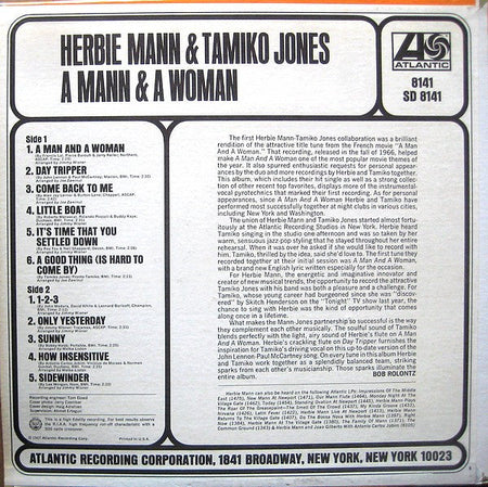 Herbie Mann & Tamiko Jones - A Mann & A Woman - The Funkadoobian