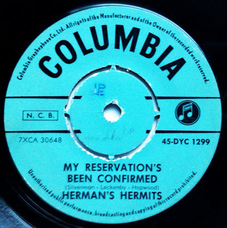Herman's Hermits - No Milk Today / My Reservation's Been Confirmed - The Funkadoobian