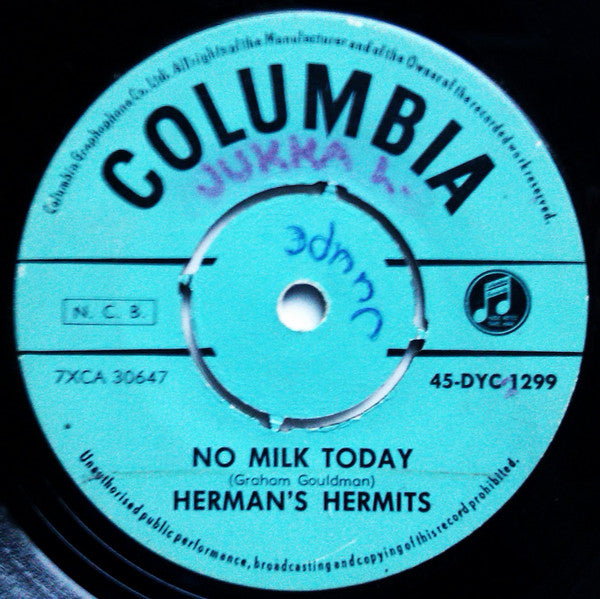 Herman's Hermits - No Milk Today / My Reservation's Been Confirmed - The Funkadoobian