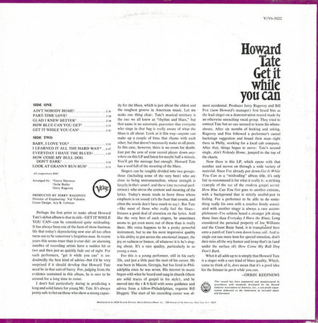 Howard Tate - Get It While You Can - The Funkadoobian