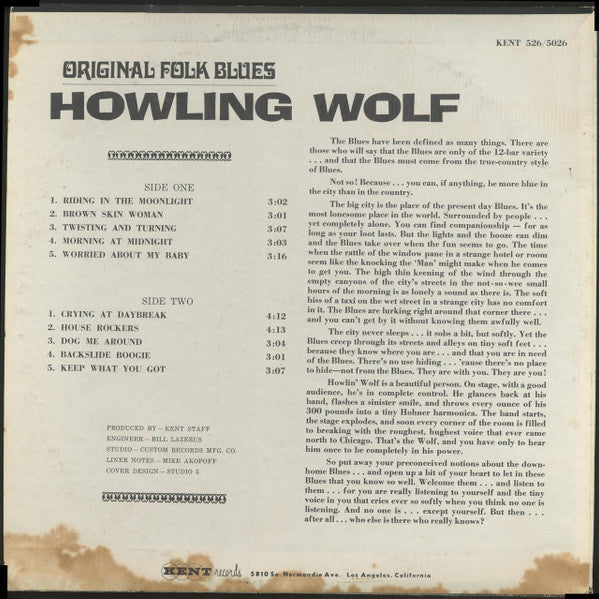 Howlin' Wolf - Original Folk Blues - The Funkadoobian