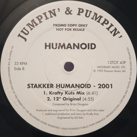 Humanoid - Stakker Humanoid 2001 - The Funkadoobian