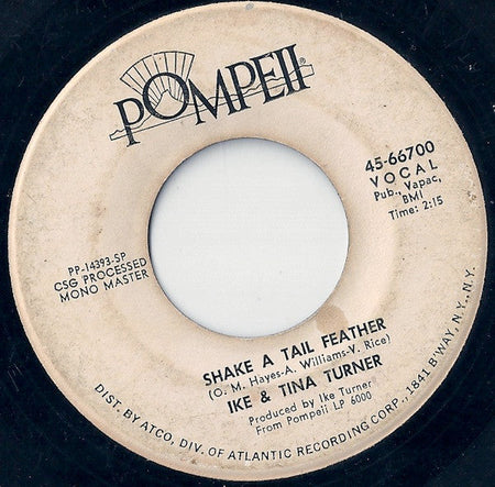 Ike & Tina Turner - Shake A Tail Feather / Cussin' Cryin' & Carryin' On - The Funkadoobian