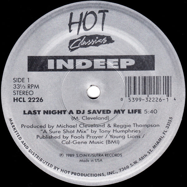 Indeep / Denroy Morgan - Last Night A DJ Saved My Life / I'll Do Anything For You - The Funkadoobian