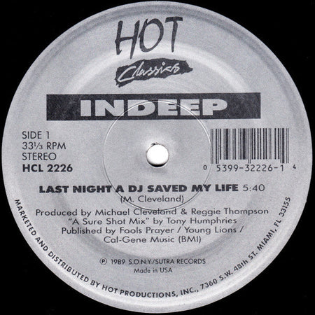 Indeep / Denroy Morgan - Last Night A DJ Saved My Life / I'll Do Anything For You - The Funkadoobian