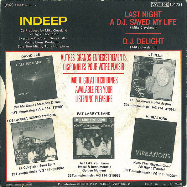 Indeep - Last Night A D.J. Saved My Life - The Funkadoobian