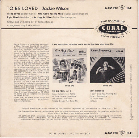 Jackie Wilson - To Be Loved - The Funkadoobian