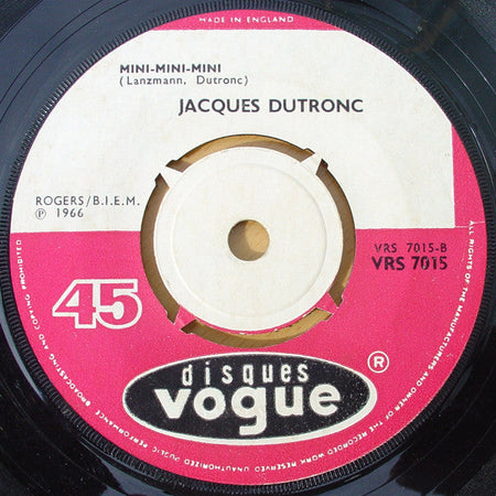 Jacques Dutronc - Et Moi Et Moi Et Moi / Mini-Mini-Mini - The Funkadoobian