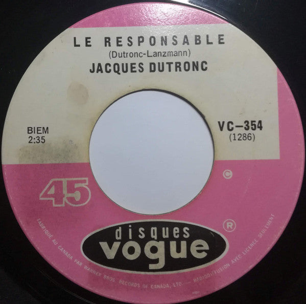 Jacques Dutronc - Le Responsable - The Funkadoobian
