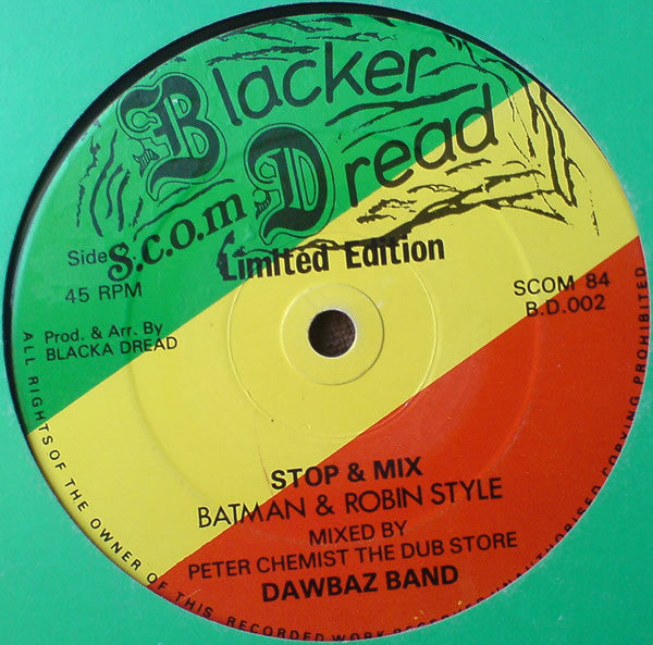 Jah Screechy / Dawbaz Band - Walk & Skank (Extended Version) / Stop & Mix (Batman & Robin Mix) - The Funkadoobian