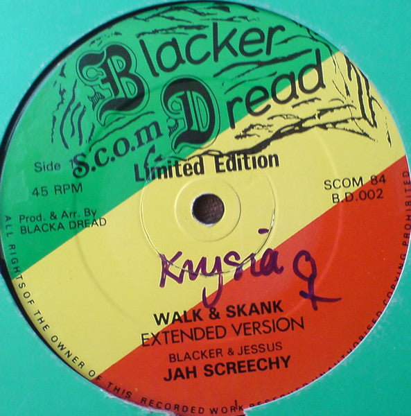 Jah Screechy / Dawbaz Band - Walk & Skank (Extended Version) / Stop & Mix (Batman & Robin Mix) - The Funkadoobian