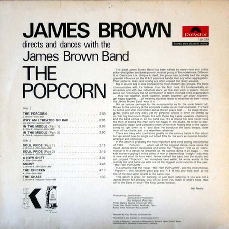 James Brown Directs And Dances With The James Brown Band - The Popcorn - The Funkadoobian