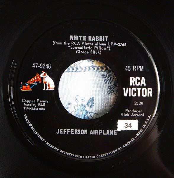 Jefferson Airplane - White Rabbit / Plastic Fantastic Lover - The Funkadoobian