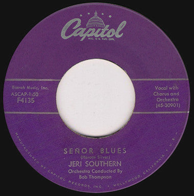 Jeri Southern - Señor Blues / Take Me Back Again - The Funkadoobian