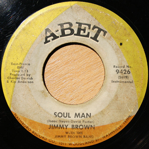 Jimmy Brown With The Jimmy Brown Band - Soul Man / Funky Funky Boogaloo