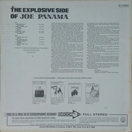 Joe Panama - The Explosive Side Of - The Funkadoobian