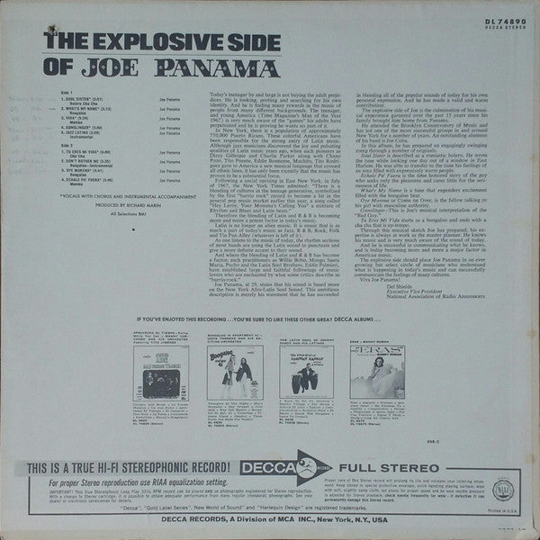 Joe Panama - The Explosive Side Of - The Funkadoobian