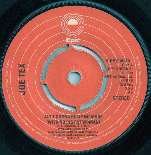 Joe Tex - Ain't Gonna Bump No More (With No Big Fat Woman) - The Funkadoobian