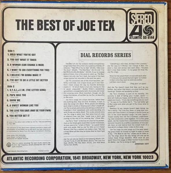 Joe Tex - The Best Of Joe Tex - The Funkadoobian