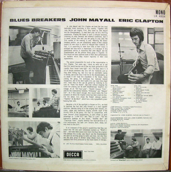John Mayall With Eric Clapton - Blues Breakers - The Funkadoobian