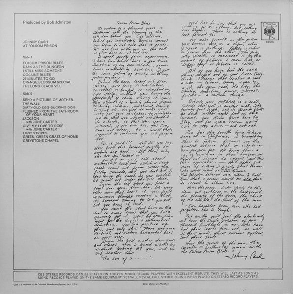 Johnny Cash - At Folsom Prison - The Funkadoobian