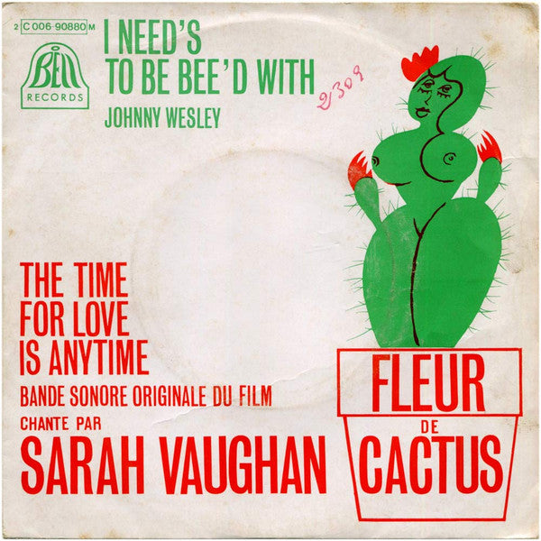 Sarah Vaughan / Johnny Wesley - The Time For Love Is Anytime (Bande Sonore Originale Du Film)