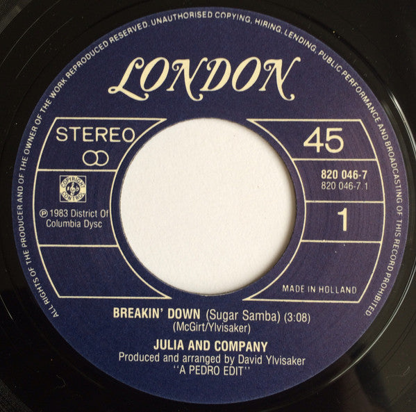 Julia And Company - Breakin' Down (Sugar Samba)