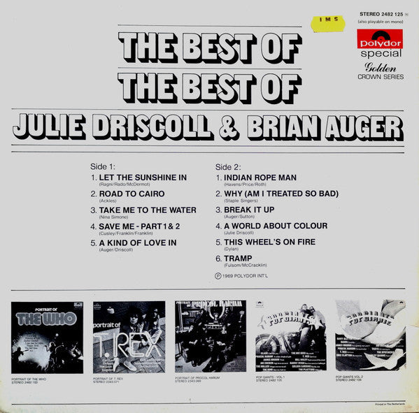 Julie Driscoll & Brian Auger - The Best Of The Best Of - The Funkadoobian